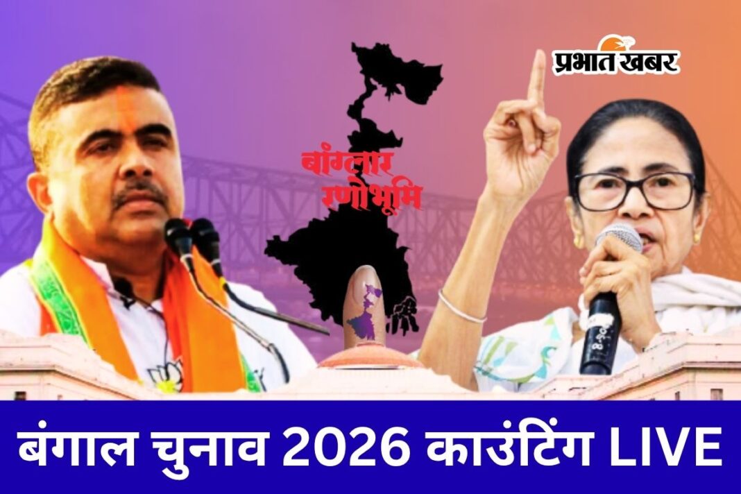 Bengal Election Result LIVE: बंगाल के रुझानों में भाजपा को बहुमत, 179 सीटों पर बढ़त